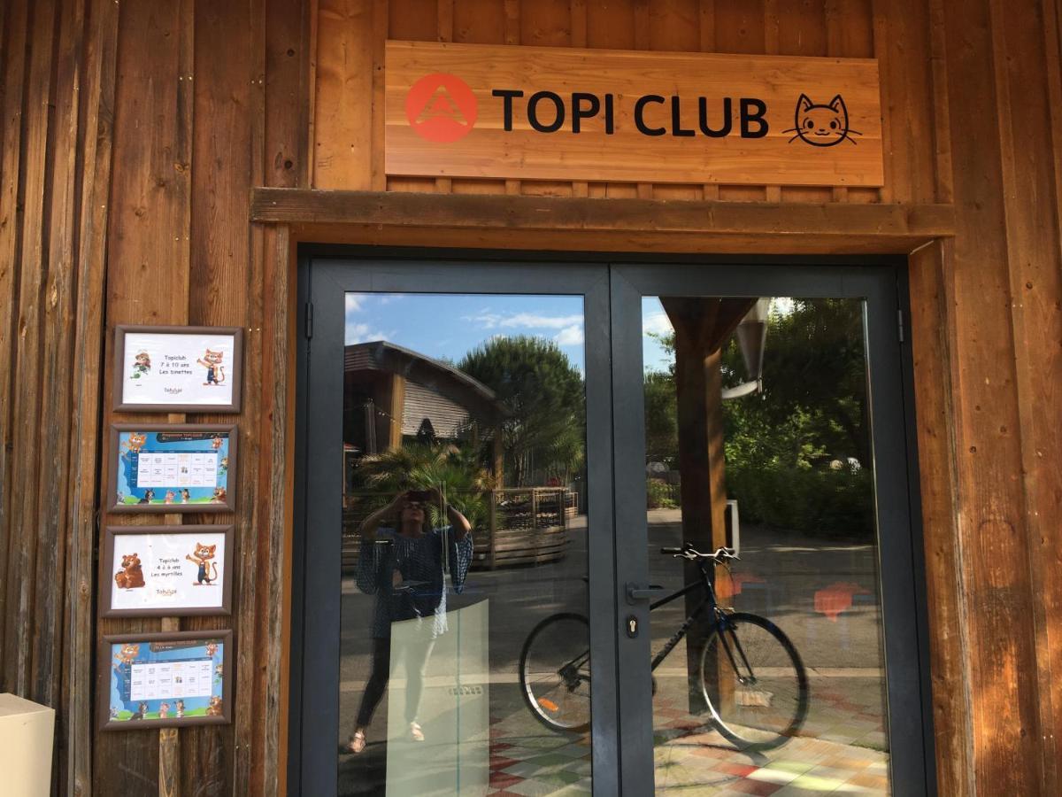 Charmant Dans Camping 5 Etoiles-Lac Biscarrosse Exterior foto